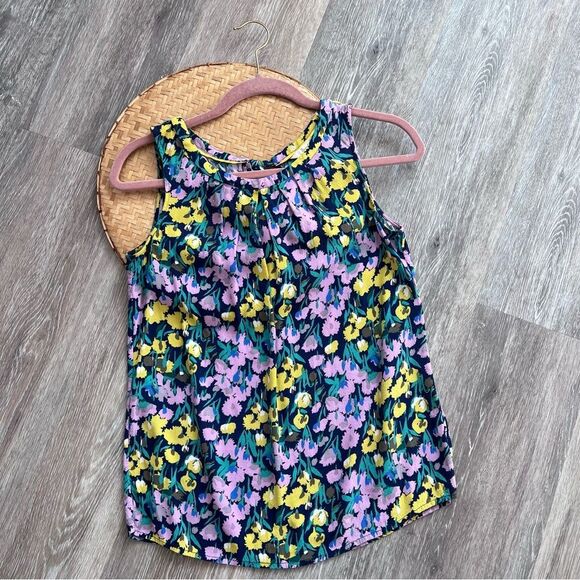 Boden sleeveless‎ floral printed blouse - Picture 1 of 6